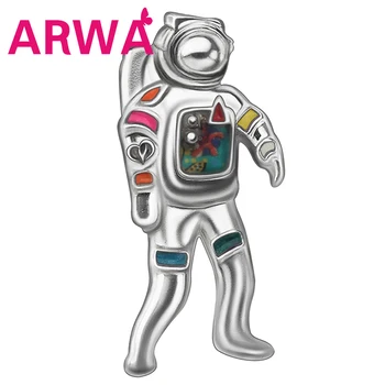 ARWA Emajl Zlitine Duševno Cvetlični Sladko Astronavt Astronavt Broške Big Pin Šal, Nakit Za Ženske, Mladoletniki, Dekle Stranka Edinstveno Darilo