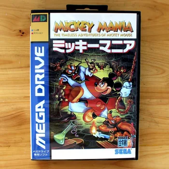 Mickey Mania 16 Bitni SEGA MD Igra Kartice Z Drobno Polje Sega Mega Drive Za Genesis