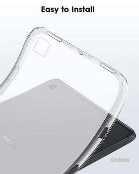 Za Samsung Galaxy Tab A 8.0 2019 Primeru TPU Silikon Pregleden Slim Kritje Zavihek a 8.0