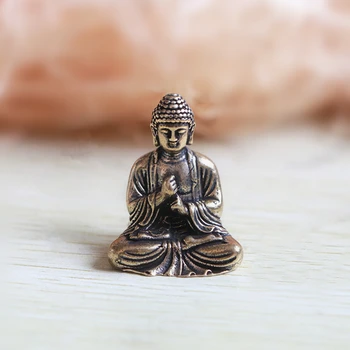 Miniaturni Letnik Medenina Kip Bude Žep Sedi Buda Slika Kiparstvo Hindujski Figur Domu Dekorativni Okras Darilo 20
