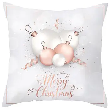 Zlato Poliester 45*45 cm Vesel Božič Vrgel Blazino Primeru Zajema Kritje Dekoracijo Blazine Pillowcases Roza