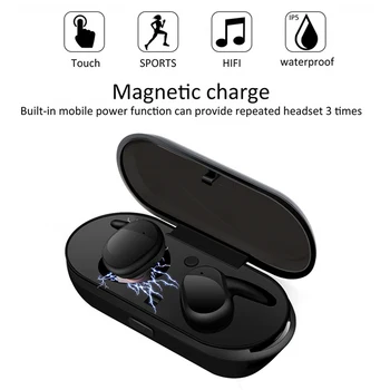 Y30 TWS Brezžične Slušalke Bluetooth, Touch Kontrole Šport Vodotesne Slušalke Mikrofon Glasbo, Slušalke, ki Deluje Na Vseh Pametnih telefonih