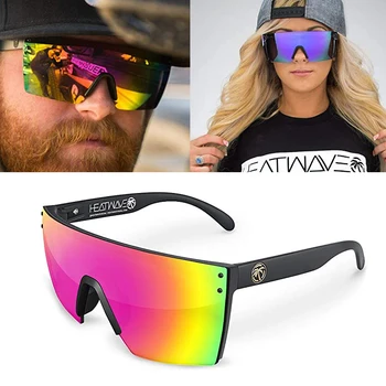 2021 NEW Visoke kakovosti luksuzni vročinski Val blagovne znamke sončna očala kvadratnih Conjoined objektiv Ženske moški sončna očala UV400 z embalažo polje