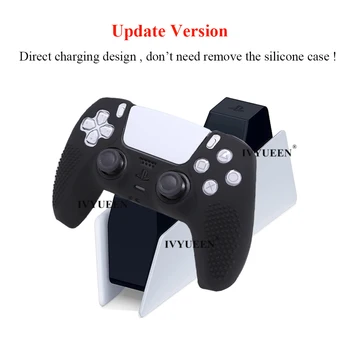 IVYUEEN 10 KOS Anti-slip Silikona Primeru Zaščitna Kožo za PlayStation 5 PS5 Dualsense Gamepad Krmilnika Kritje Dodatki