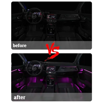 Več Barve Zamenljiva Dekorativni Vzdušje Luč za Audi A3 8Y Limuzina Hatchback 2020 2021 Avto Notranjost Svetilke Pribor