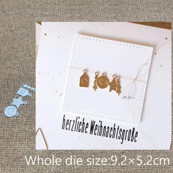 XLDesign Obrtno Kovinsko šablono plesni Rezanje Umre mini obesek dekoracijo album die kosi Album Papir, Kartice Obrti Reliefi
