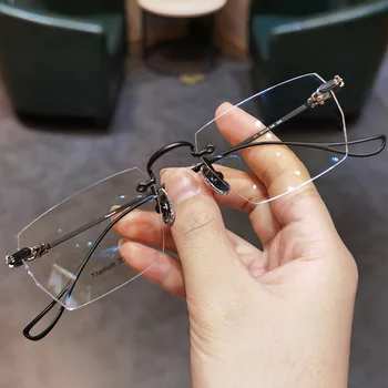 Ahora 2020 Moda Rimless Obravnavi Očala Ženske Moški Ultralahkih Poslovnih Presbyopia Očala Proti Modra Svetloba Blokiranje Objektiv
