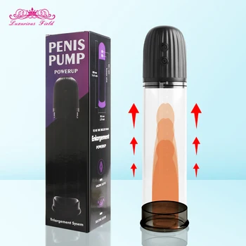 Enlarger Penis Črpalka Sex Igrača za Moške Penise Širitve Extender Rokav Vakuumska Črpalka za Penis Ojačevalec Massager Obroč Moški Masturbator