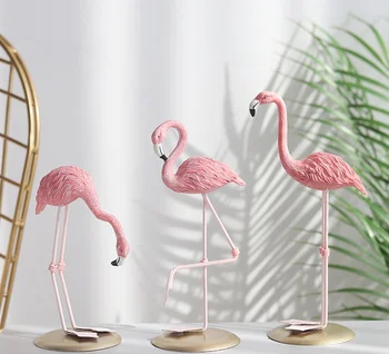Nordijska ustvarjalne smolo obrti flamingo dekoracije doma v dnevni sobi mizo okraski vina kabineta, dekoracije