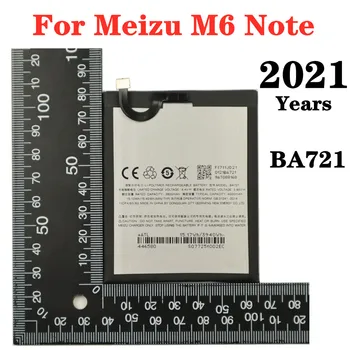 2021 Let 4000 mah BA721 Baterija Za Meizu M6 Opomba M721H M721L Telefon Baterija Visoke Zmogljivosti Zamenjava Baterij