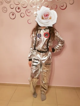 Astronavt Kostum Vesoljsko Obleko igralne obleke za Odrasle Ženske, Moške Halloween Carnival Party Cosplay enodelni Kombinezon Nekaj