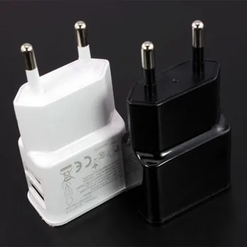 EU plug 5V 2A Dvojno USB (Universal Mobile Telefon, Polnilnike Potovanja Power Adapter za Polnilnik Priključite Polnilnik za iPhone za Android