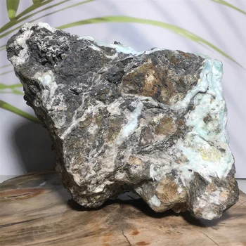 Naravni Larimar Quartz Crystal Zbirka Darilo Doma Oprema Izdelki Reiki Zdravilna Mineralna Vzorcev Geode Voog Raw Gemstone