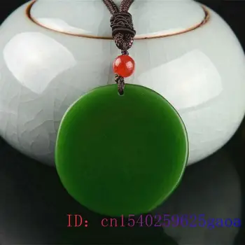 Green Jade Qilin Ogrlico, Obesek, Nakit Zmaj Čar Dragon Amulet Ženske Jadeit Vklesan Naravnih Moda Darila Kitajski