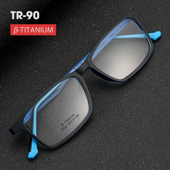 KatKani Moške Ultra Lahka Čistega Titana TR90 Očala Okvir Udobno Poln Okvir Optičnega Recept Očala Okvir Y2002