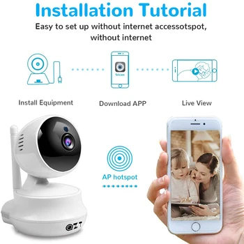 QZT Sricam nadzorna Kamera IP WIFI IR Nočno Vizijo Zaprtih Baby Monitor 360° Dome Pes Pet Fotoaparat Home Security IP Kamera, WIFI