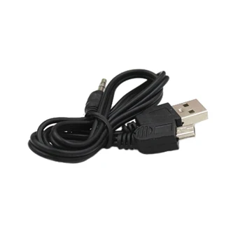 2 v 1 Podatkovni Kabel USB Kabla, Jack 3.5 mm, AUX Kabel USB Moški Mini USB 5 Pin, pristojen za Bluetooth Predvajalnik Prenosni Zvočnik