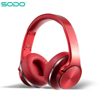 2 v 1 Bluetooth Slušalke Zvočniki SODO Zložljive NFC HiFi Stereo Brezžična Nad Uho Slušalke V5.0 z Mic Podpira TF Kartice FM