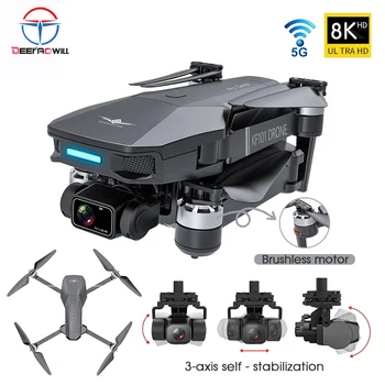 2021 NOVE True 3-Osni Gimbal KF101 Pro Kamero 8K Strokovno GPS Brushless 5G WiFi FPV RC Quadcopter Dron 4K 3Kilometers 30 Min